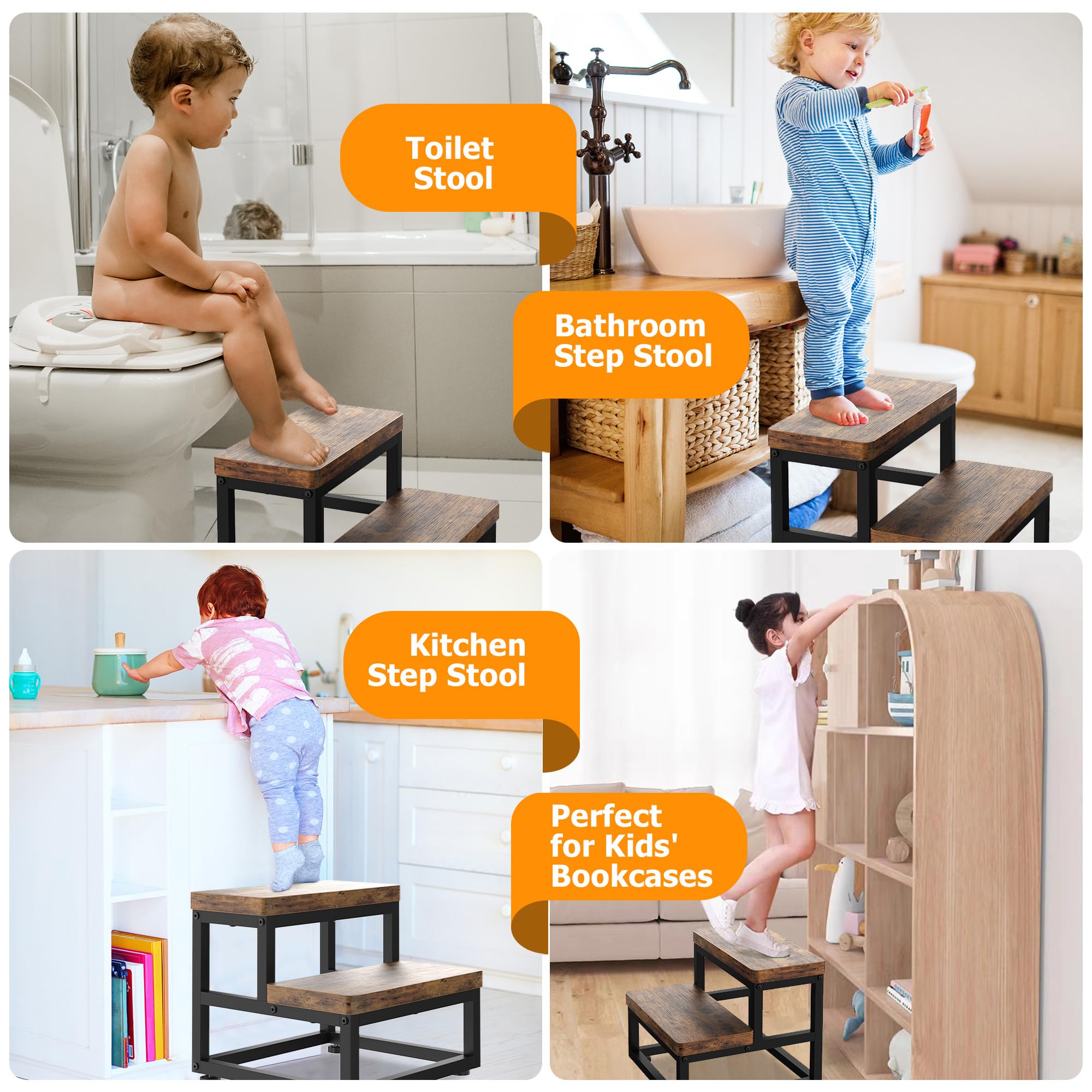 FYGUES kitchen step stool aiding adults during meal prep