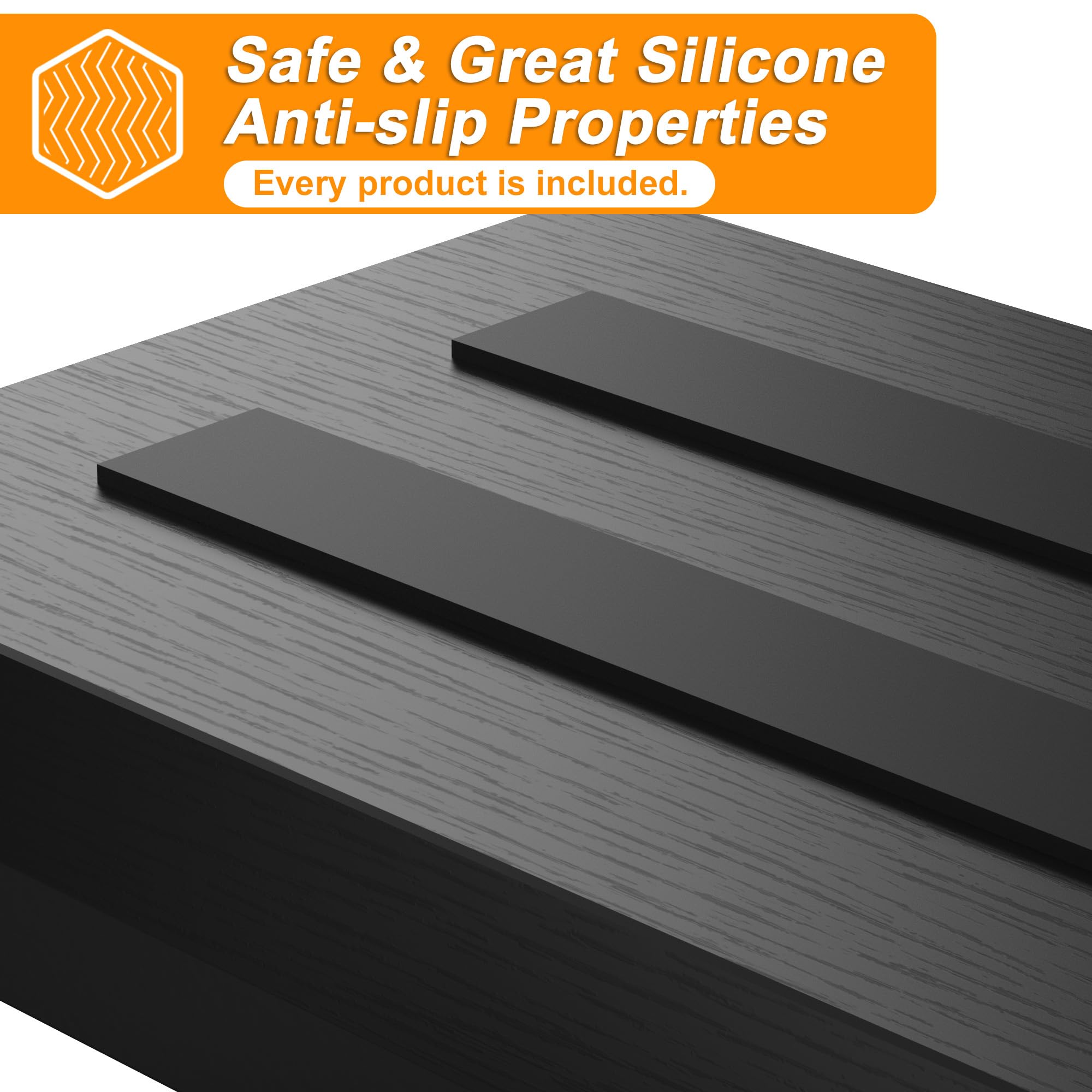 FYGUES non-slip adjustable feet provide stable placement on uneven floors