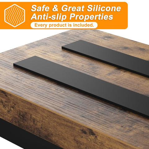 FYGUES two-step stool showing adjustable rubber feet for safety on uneven surfaces