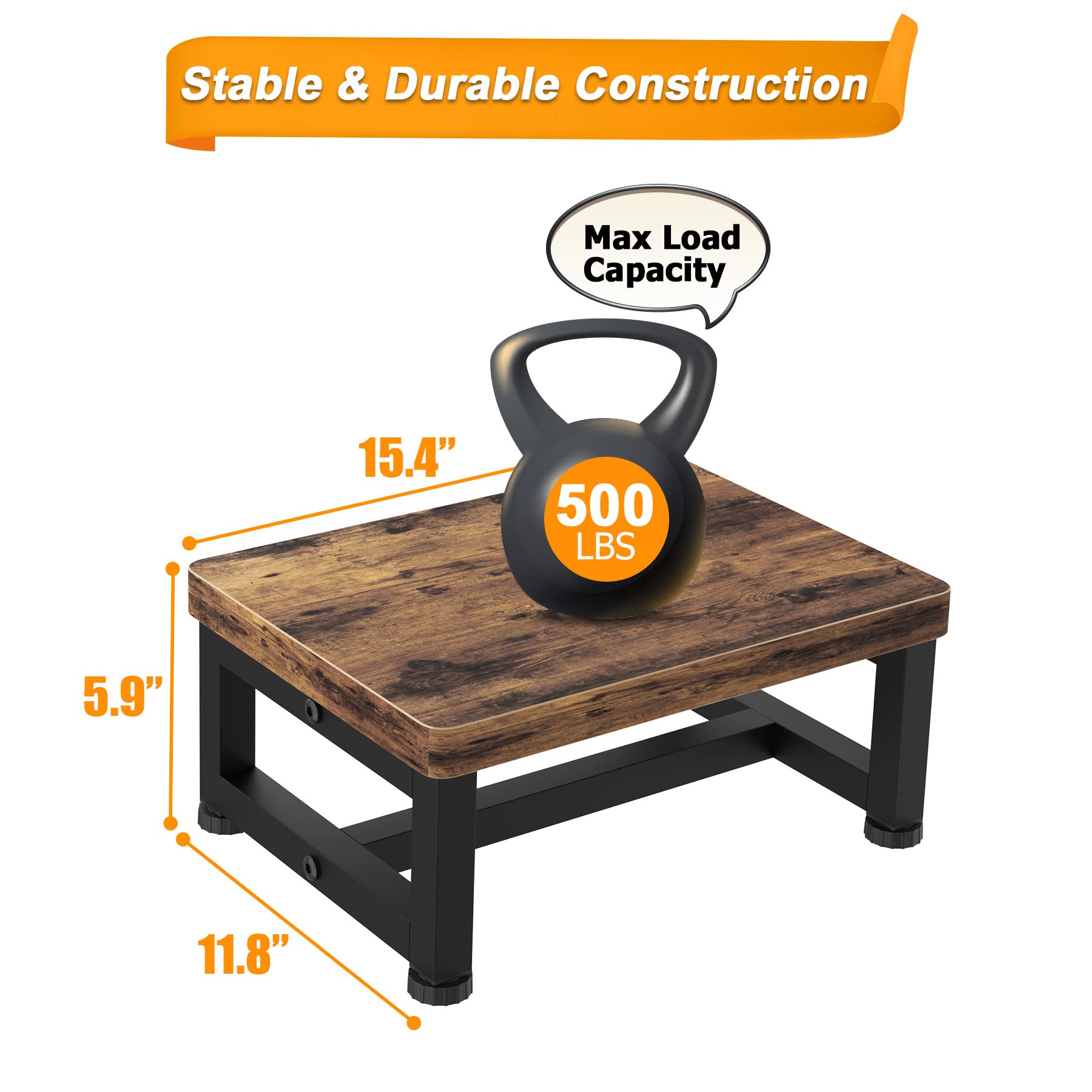 FYGUES step stool for indoor and outdoor use in kitchen or bathroom.