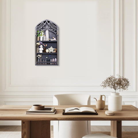 FNYDOX crystal shelf adds wall art for bedroom or living room