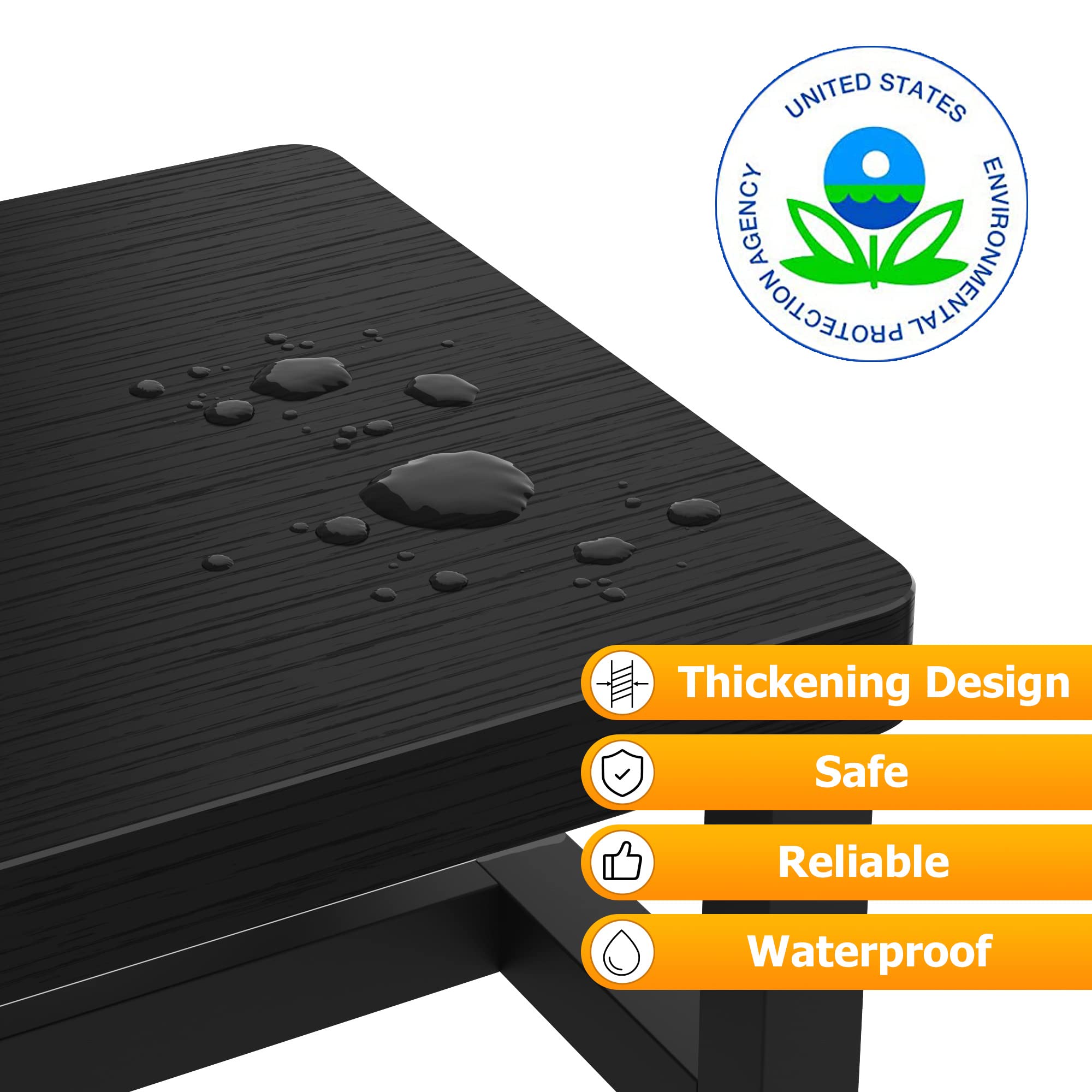 Compact footprint of FYGUES step stool stores easily beside beds or in closets.