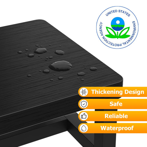 Compact footprint of FYGUES step stool stores easily beside beds or in closets.