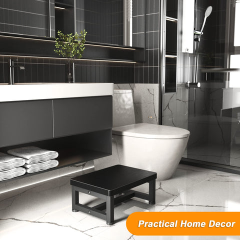 Indoor and outdoor use suitable FYGUES step stool for kitchen, bathroom, and beyond.