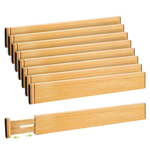Fyvva drawer divider in adjustable length fits 16.9–22.2 inches for versatile organization.