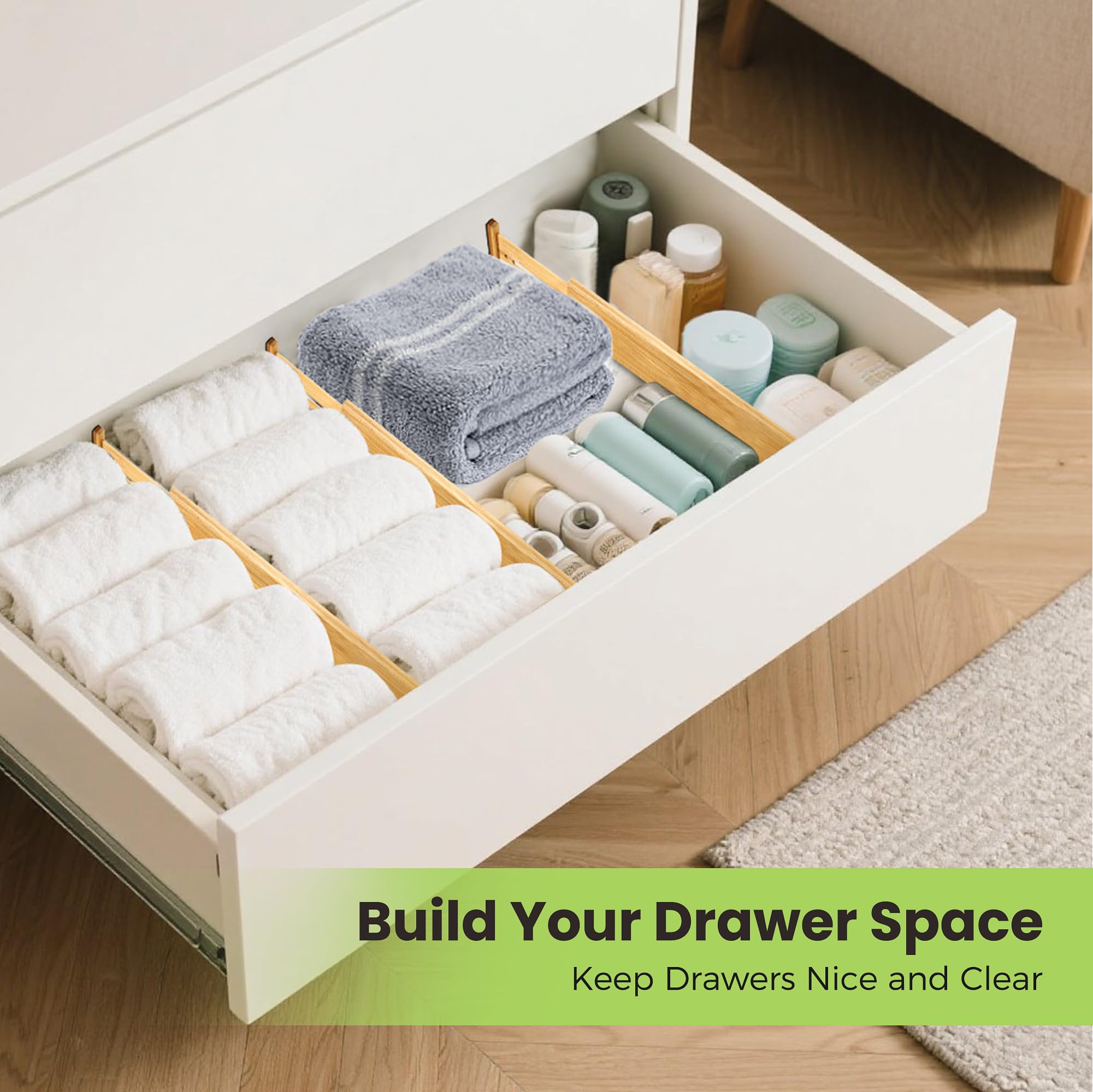 Fyvva 8-pack set helps create tailored drawer zones efficiently.