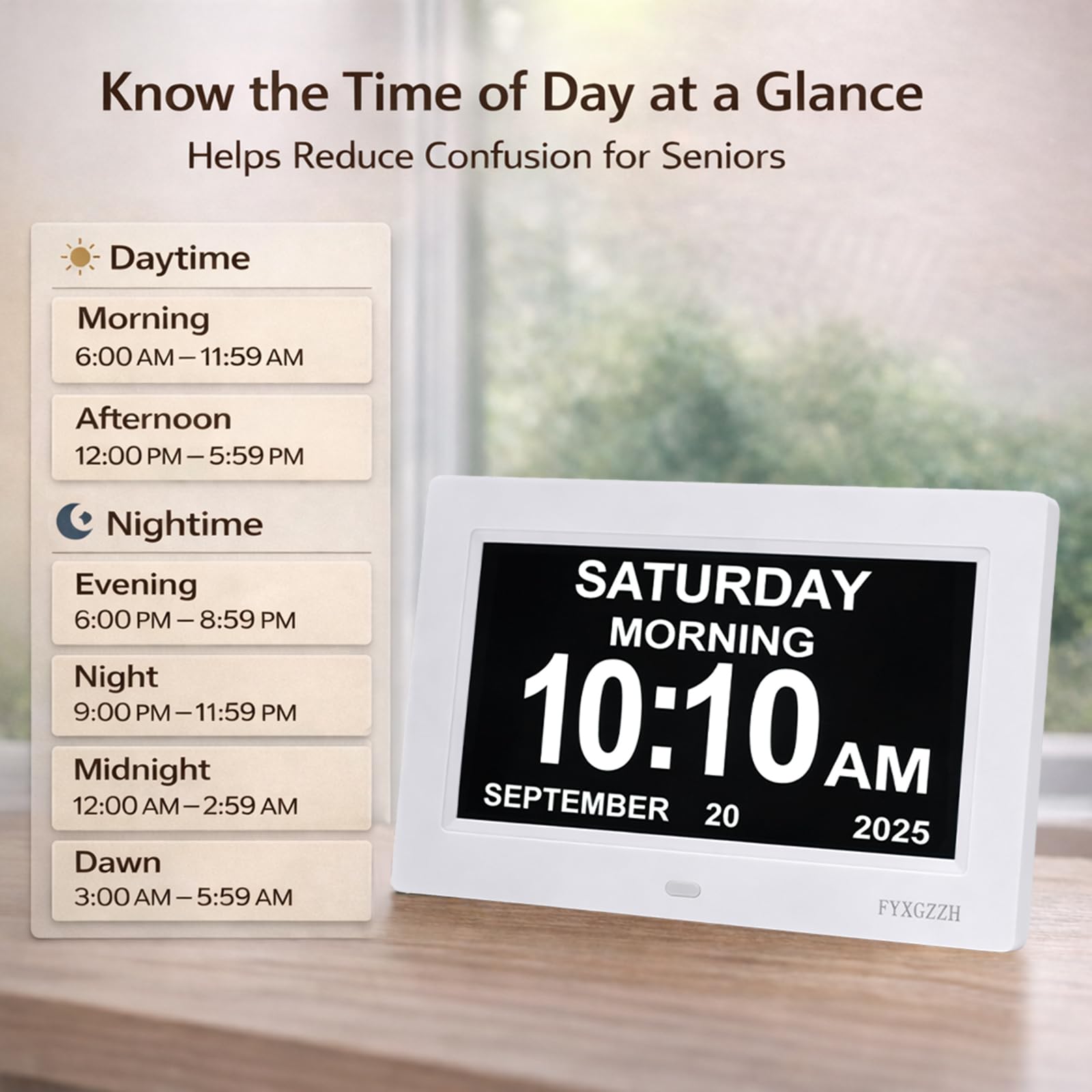 FYXGZZH alarms with icons offer clear reminders at a glance.