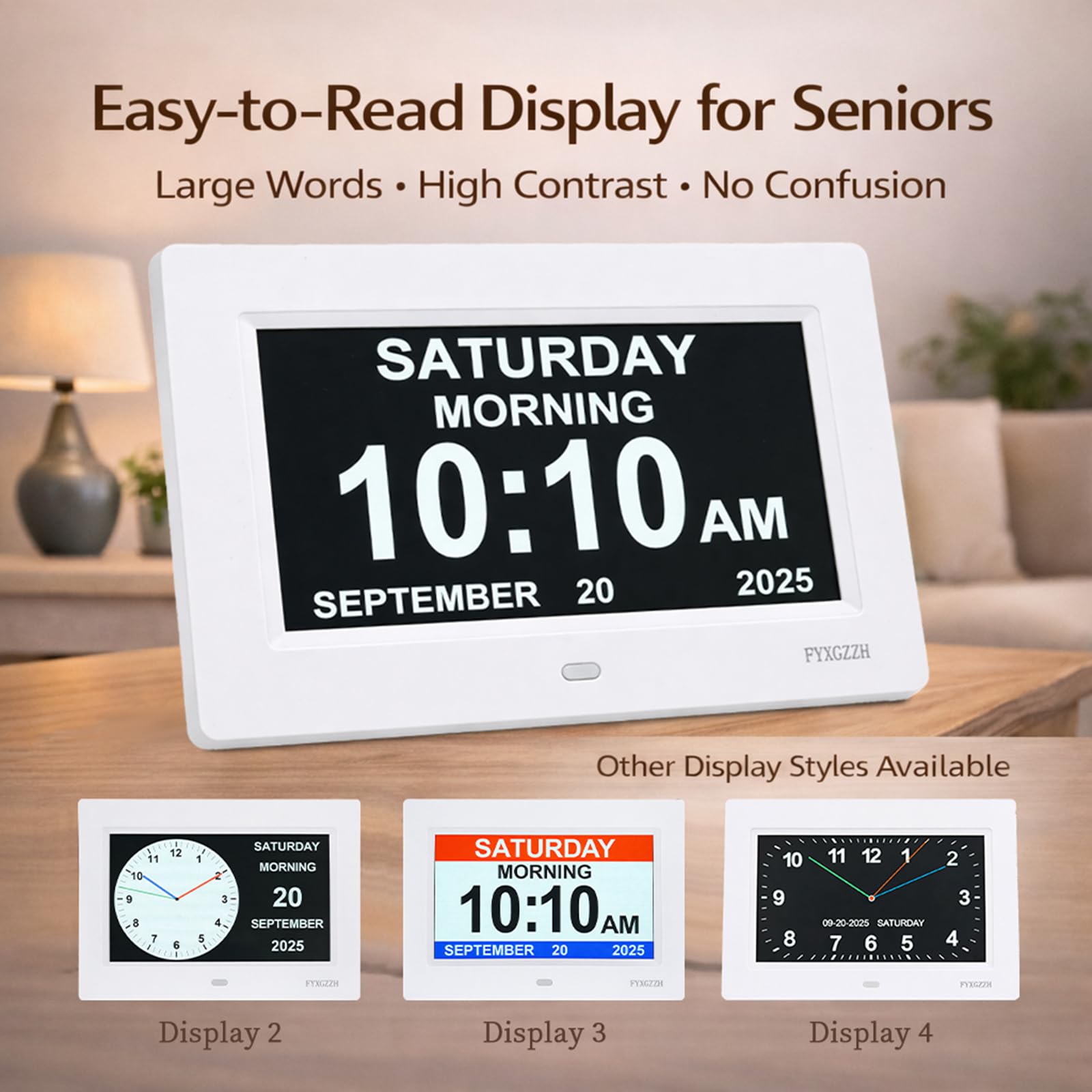 FYXGZZH seven-inch HD screen provides easy readability day and night.