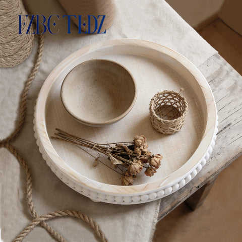 FZBCTLDZ centerpiece tray keeps candles, vases, and accents neatly grouped.