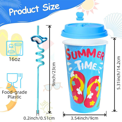 FZR Legend beach-themed cup designs brighten pool party décor.