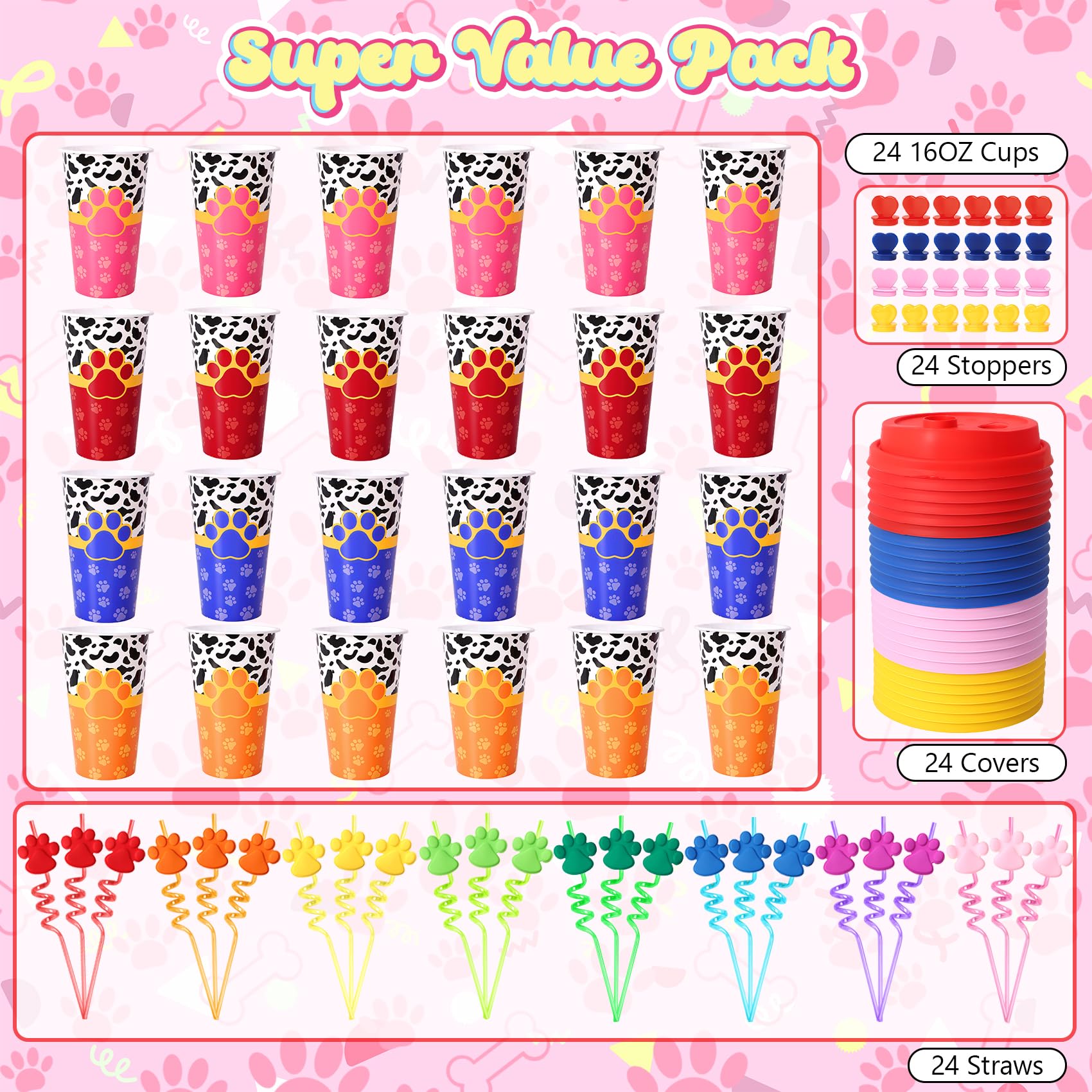FZR Legend paw cups usable as party favors or decorations