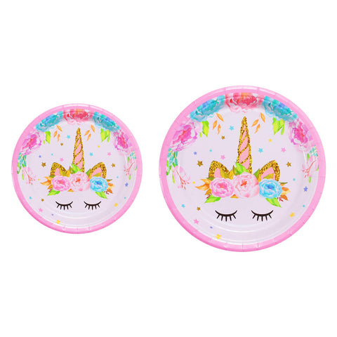 FZR Legend Rainbow Unicorn dessert plates add cute cake-time flair.