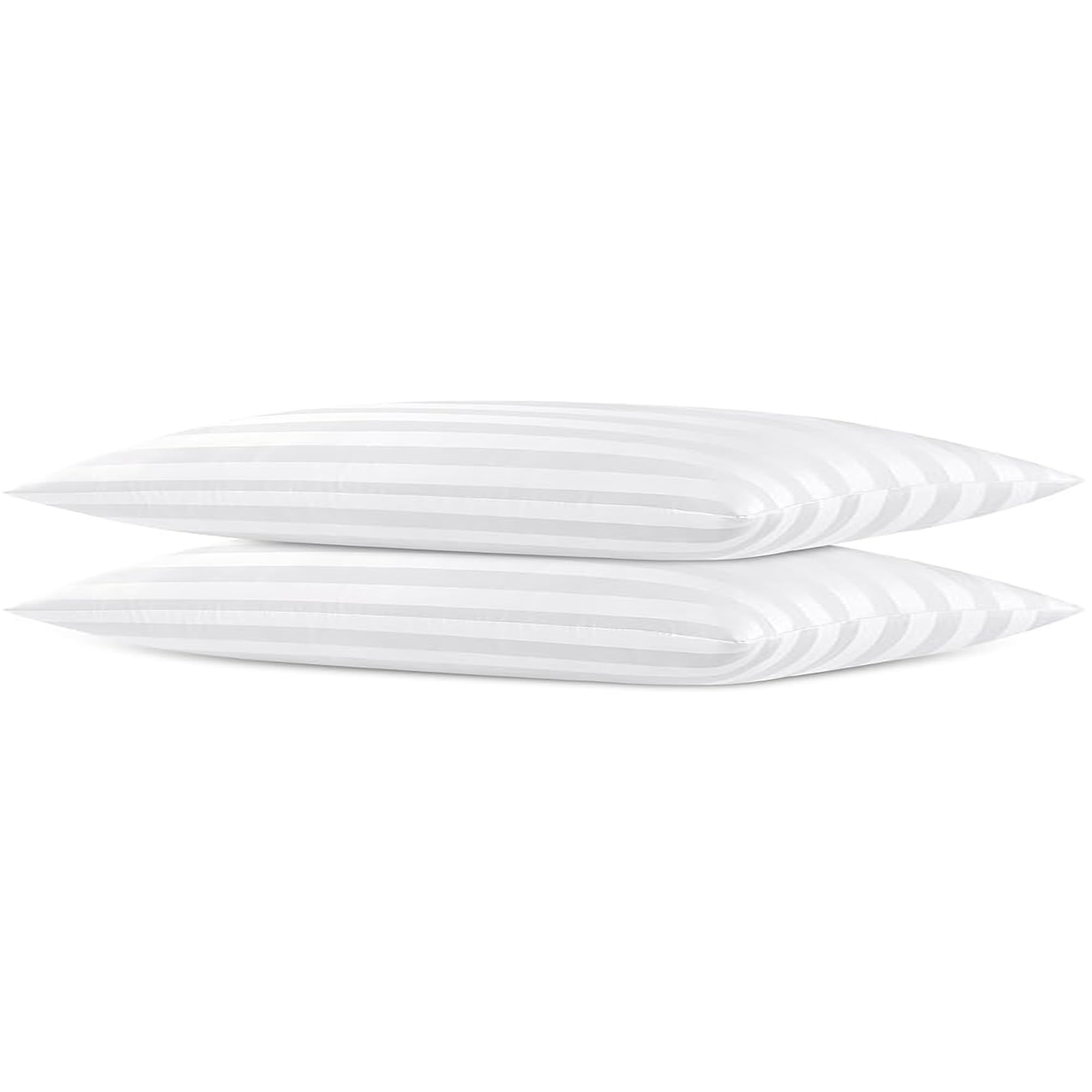 FZZOR thin-flat-soft-low pillow two-pack for lightweight head support