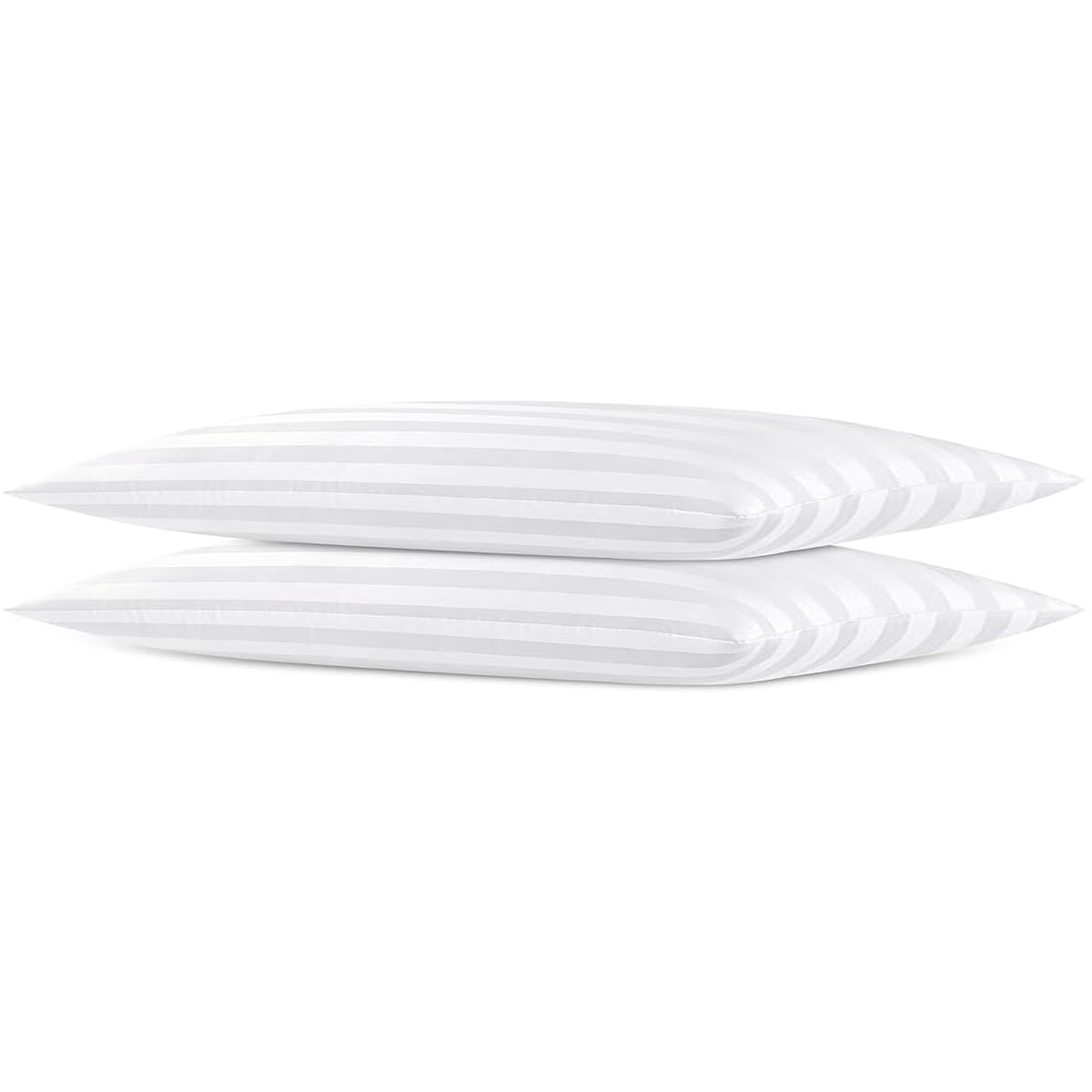 FZZOR thin flat soft low pillow for queen bed, suited to multiple sleep styles.