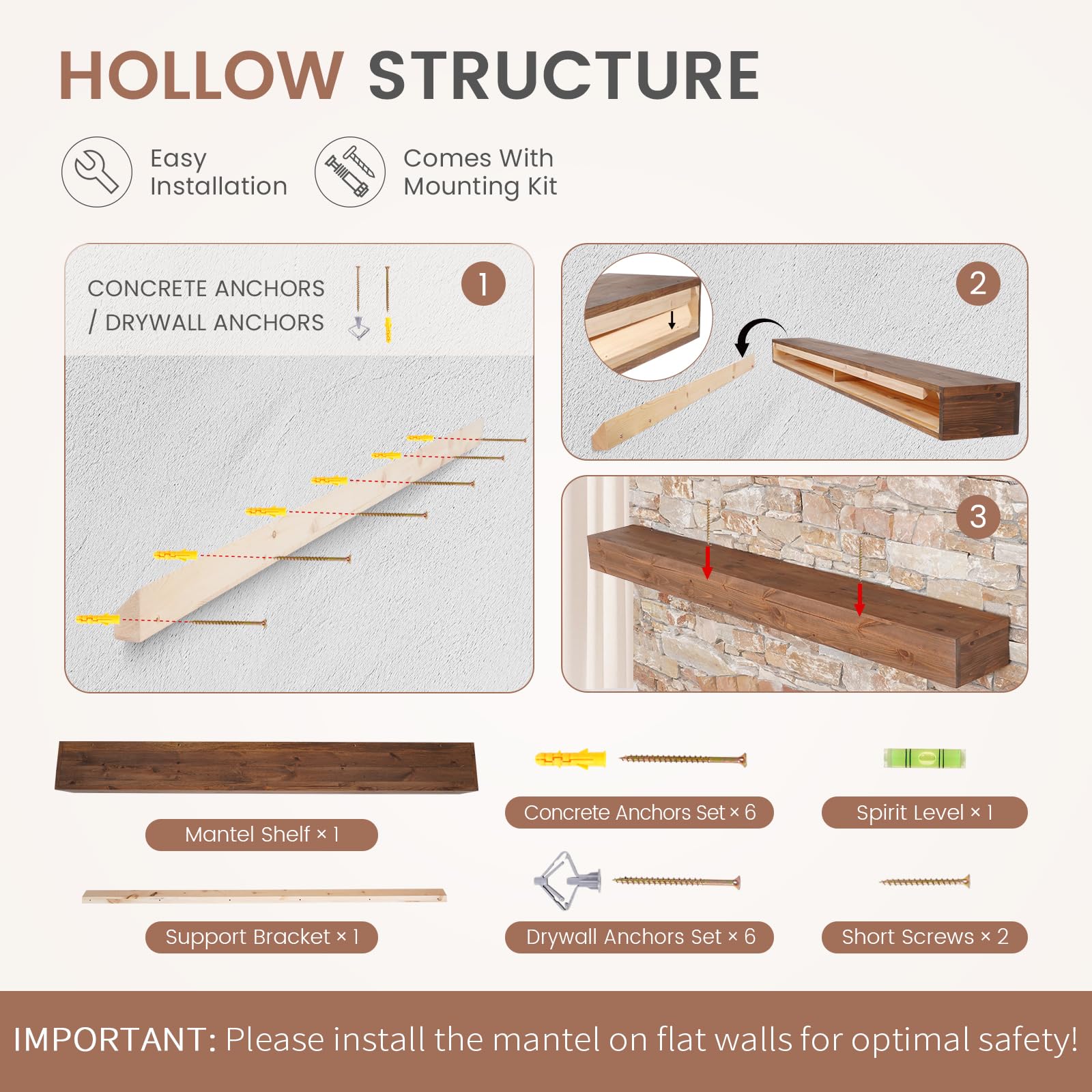 G GOOD GAIN 8 inch depth protects displayed items from heat and smoke.