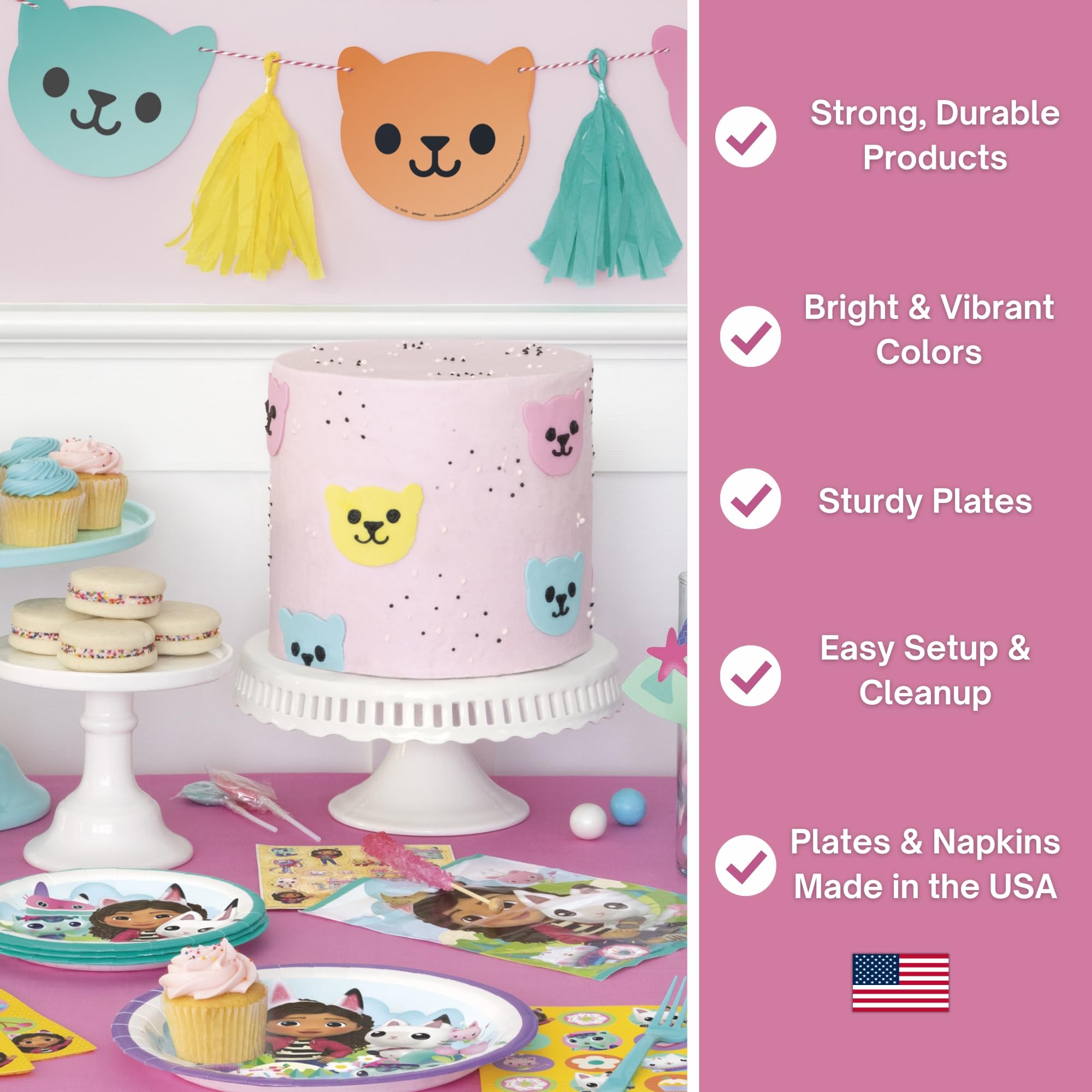 Gabby Dollhouse balloons kit adds color and cheer to the room