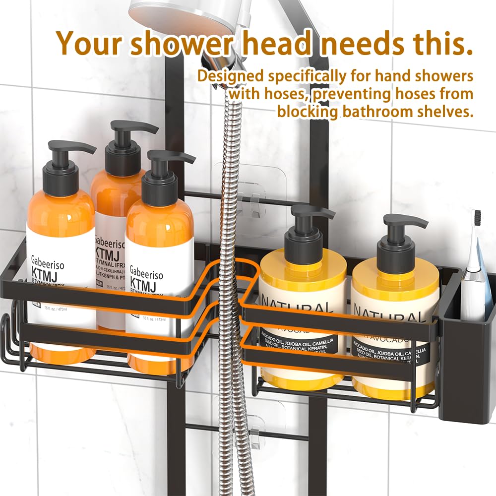 Gabeeriso 2-tier storage showing large and small compartments for organized toiletries.