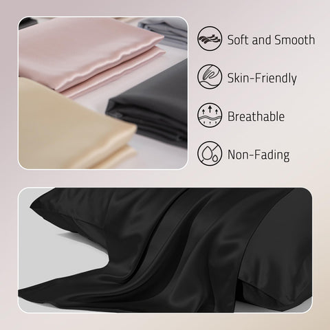 Gabire silk pillow case with hidden zipper close-up for secure fit