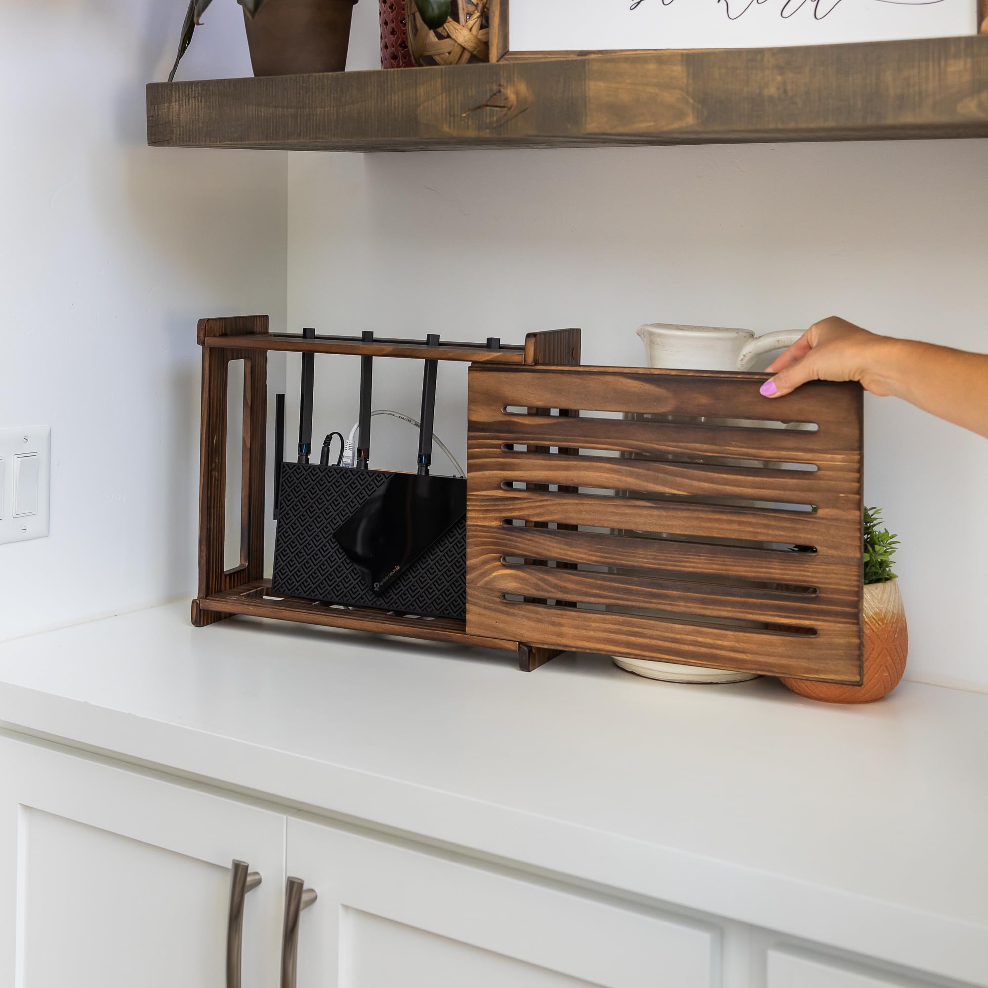 Gadget Garage includes screwdriver and hardware for quick installation.