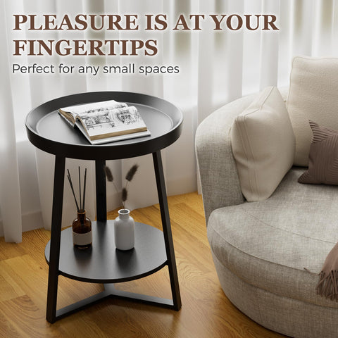 Gadroad compact end table fits small spaces and tight corners