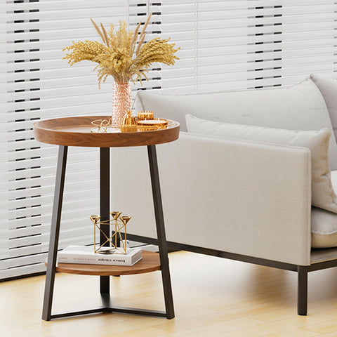 Gadroad round end table easy assembly with included tools