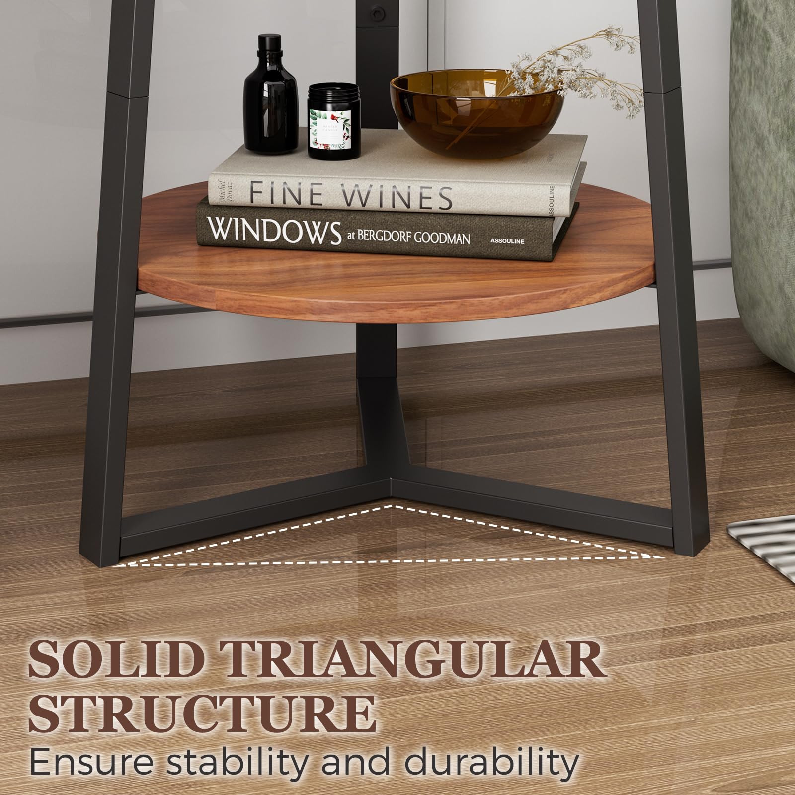 Gadroad round end table rounded corner design for safer everyday use