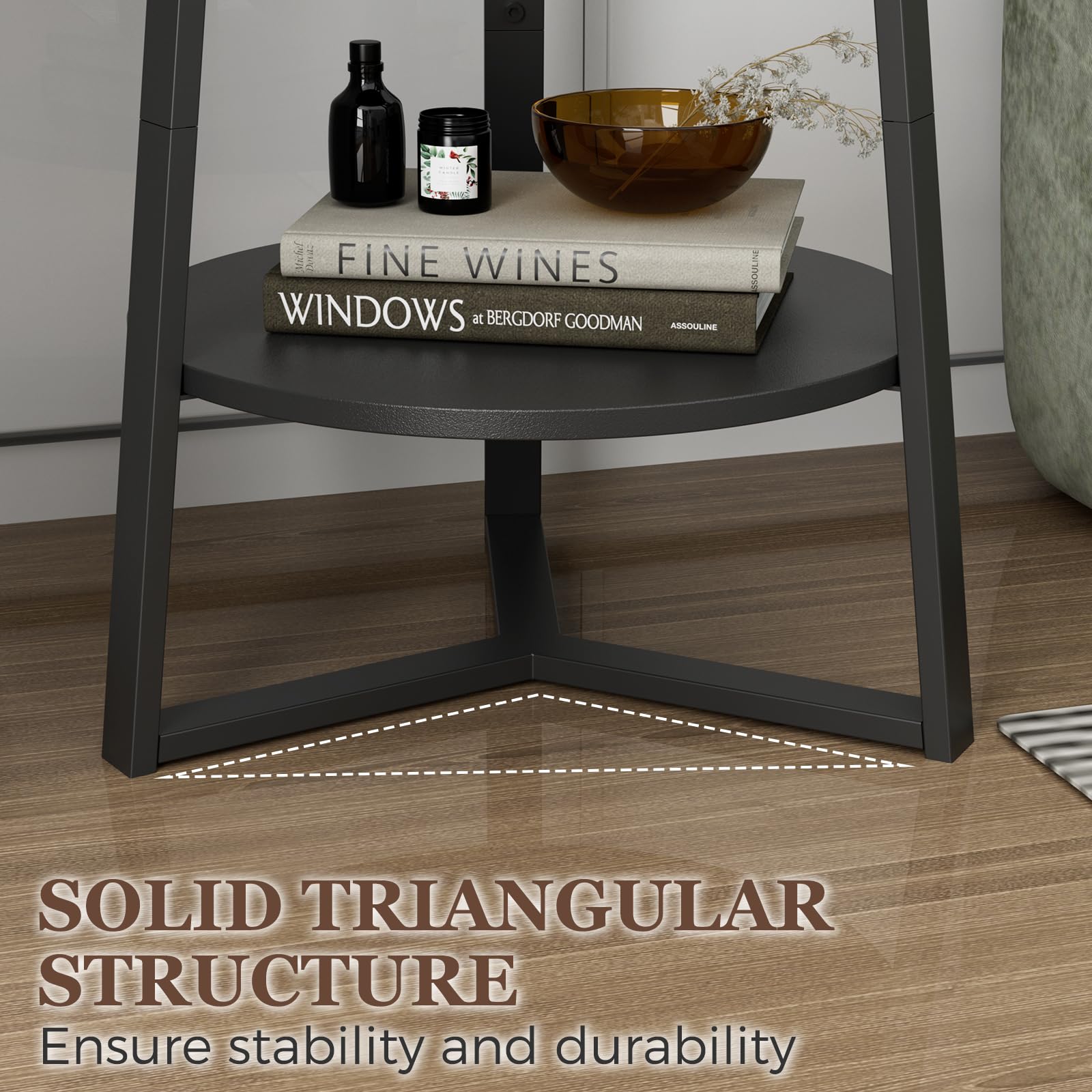 Gadroad wood-toned tabletop adding warmth to the room