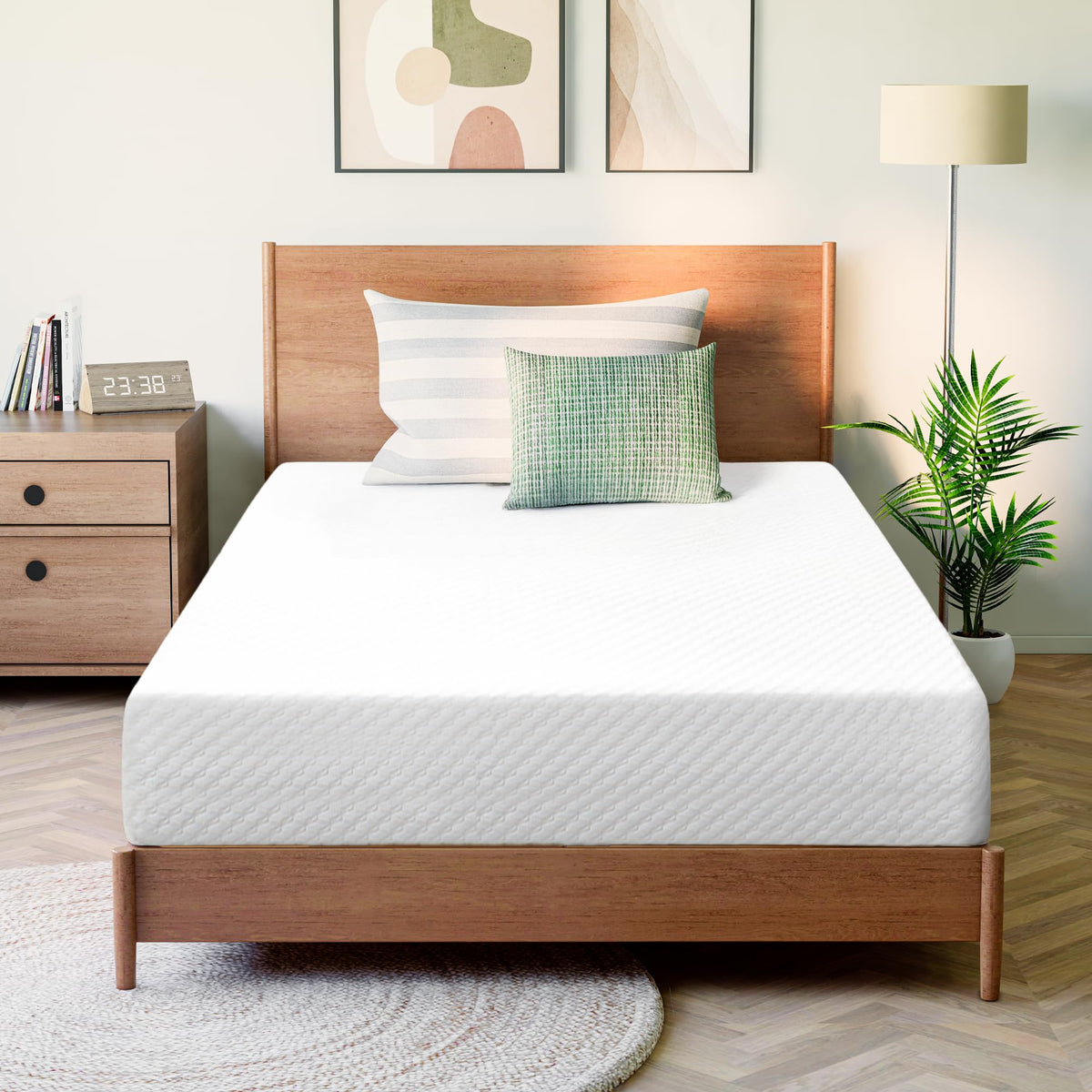 GAESTE 5-inch twin cooling gel memory foam mattress in a box for cool, restful nights.
