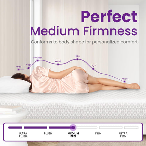 GAESTE gel-infused memory foam close-up highlighting comfort and support.