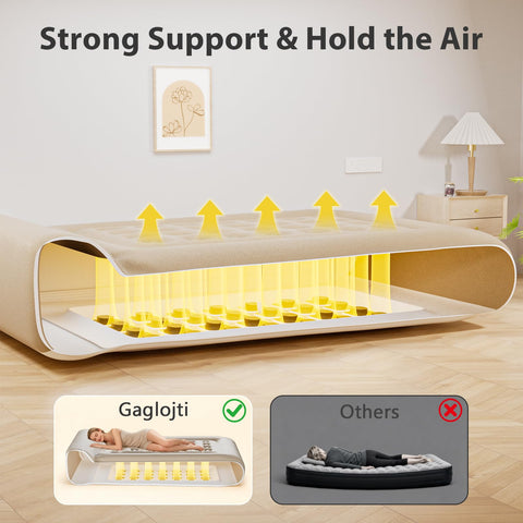 Gaglojti air mattress ideal for camping and guests