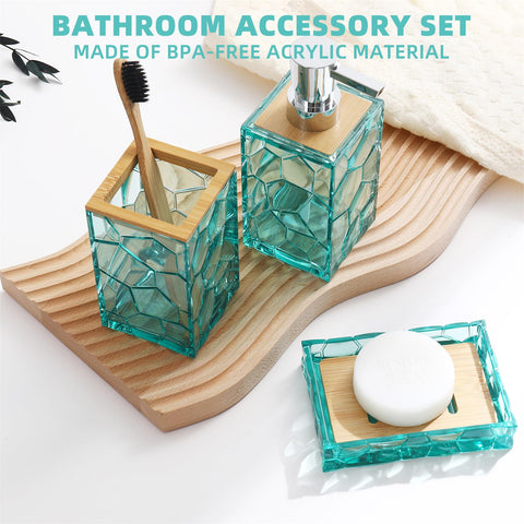 GAHEFY Teal Blue Soap Dish shows clear acrylic to catch drips gracefully