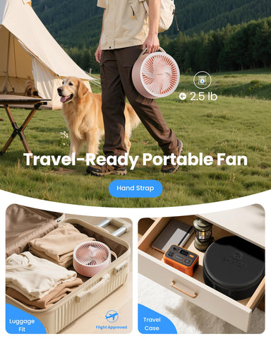 Gaiatop carrying-case with leather handle for travel.
