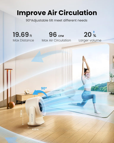 Gaiatop desk fan ideal for bedroom and office spaces