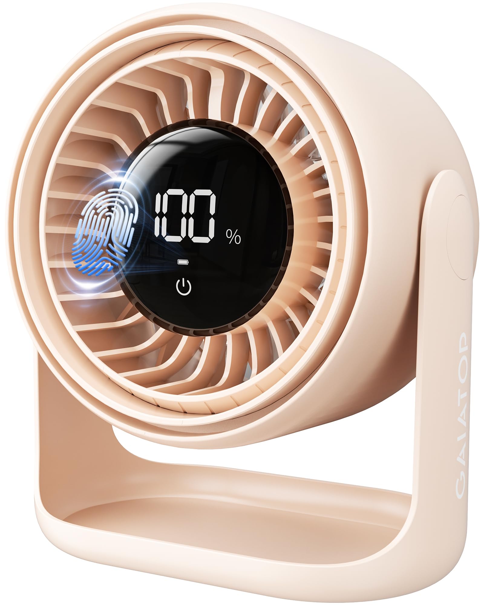 Gaiatop desk fan touch display enables effortless control for focused work sessions.