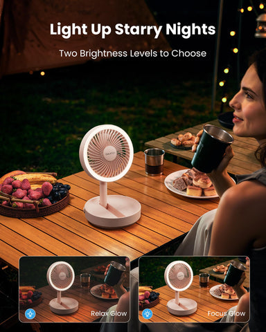 Gaiatop desk fan with three speeds for varying breeze.