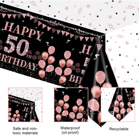 GalaHub rose gold set arranged on a stylish party table