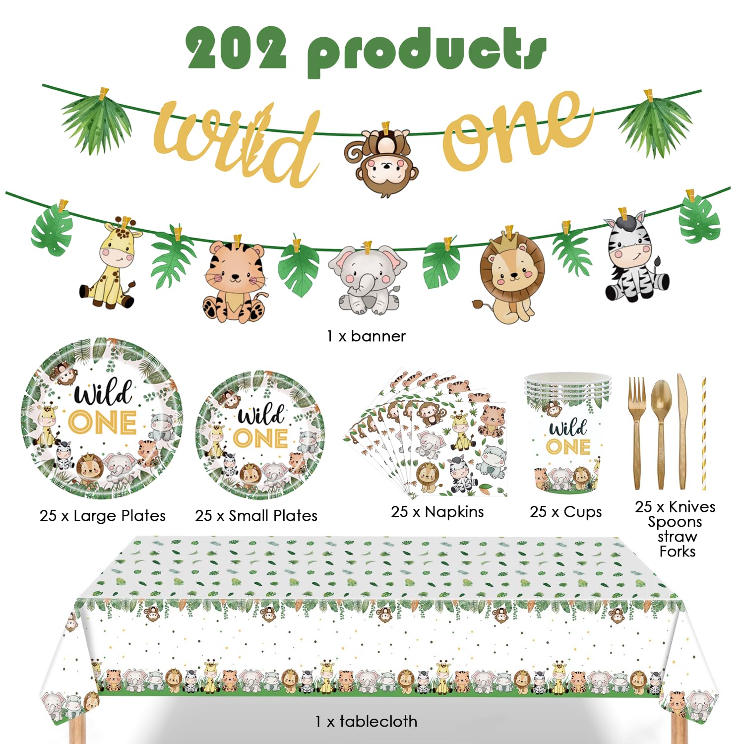 GalaHub Wild One dinner plates 9inch offer sturdy meals for kids