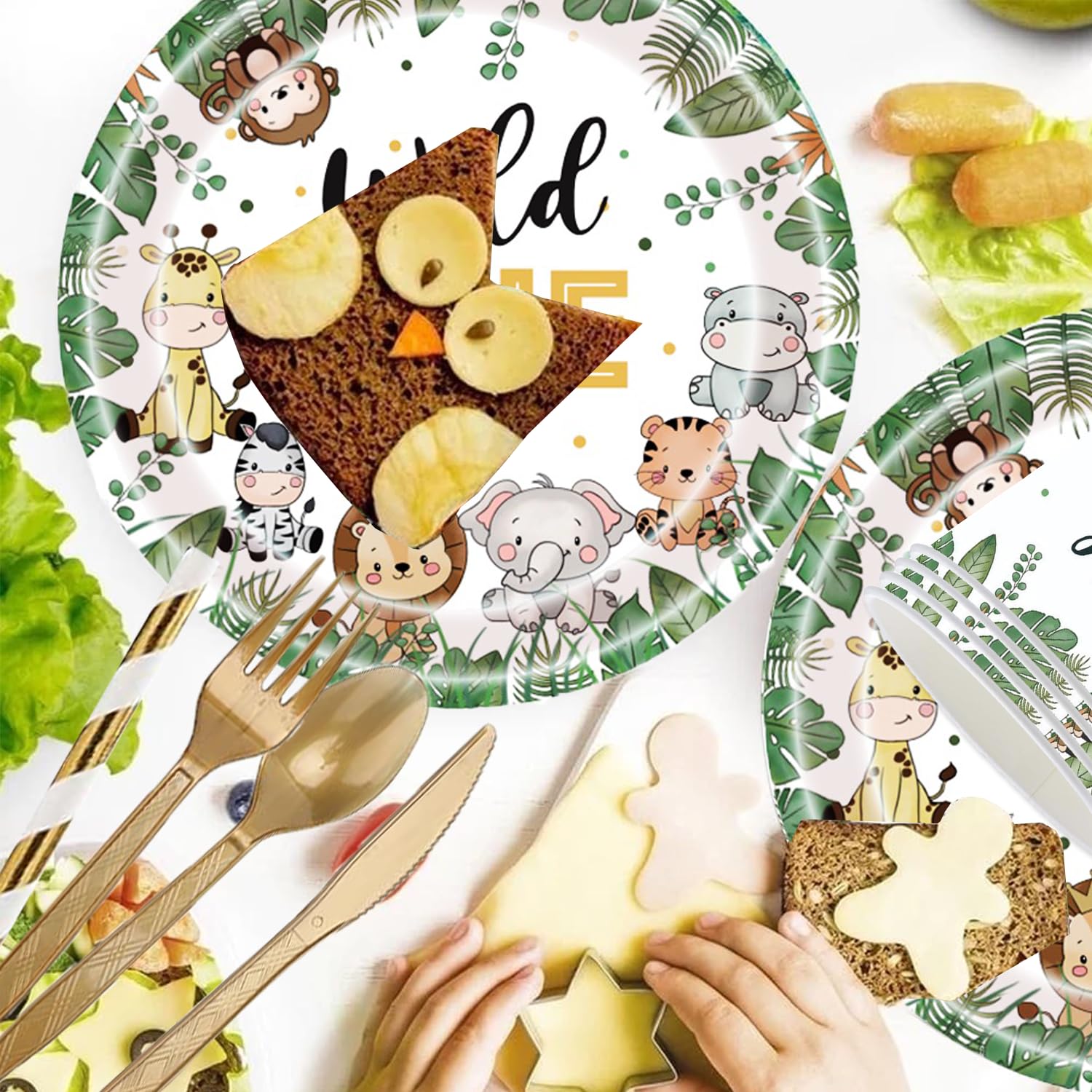 GalaHub Wild One tablecloth 108x54 protects surfaces and hides messes