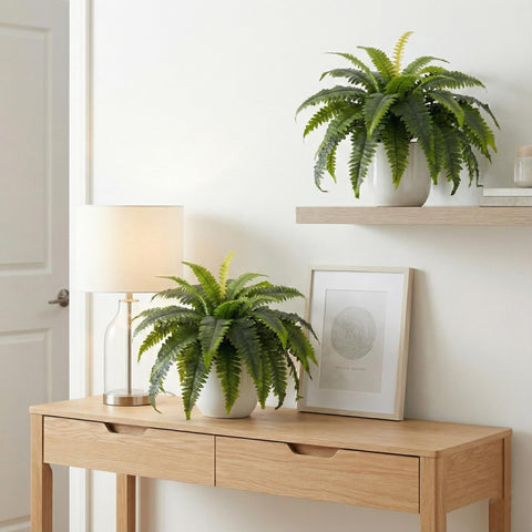 Galebeiren no-water maintenance fern for easy care.