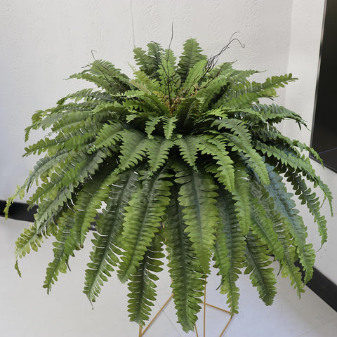 Galebeiren large artificial fern for porch or foyer arrangements.