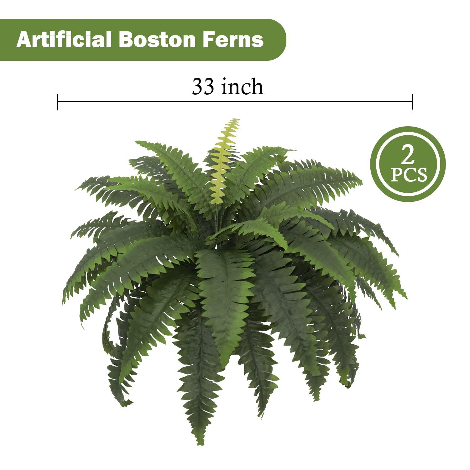 Galebeiren washable, UV-resistant fern leaves stay vibrant.