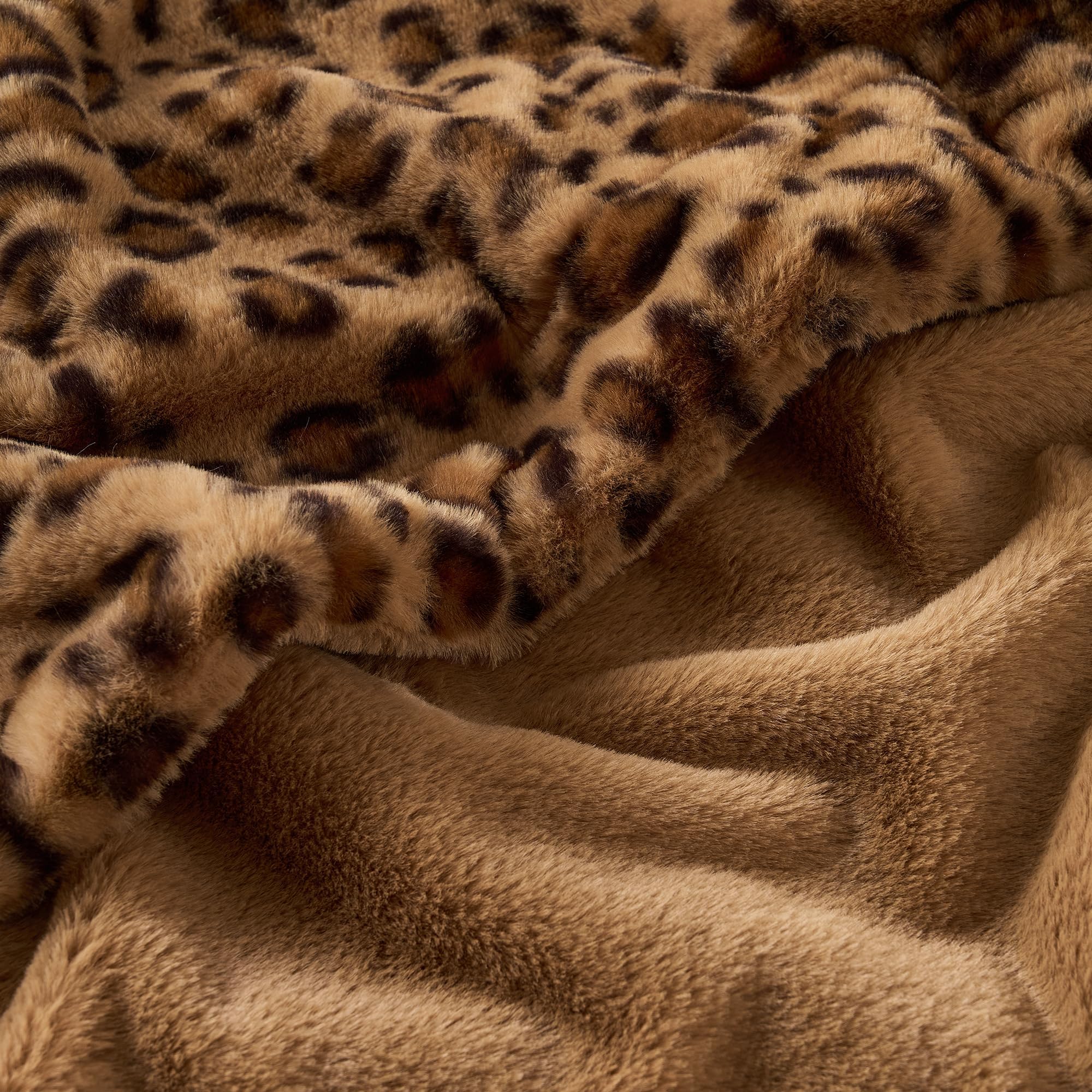 GALMAXS7 Cheetah Throw brown 50x60 front showcases chic leopard print.
