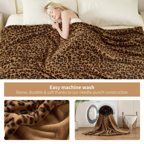 GALMAXS7 Cheetah Throw easy-care fabric for machine washing.
