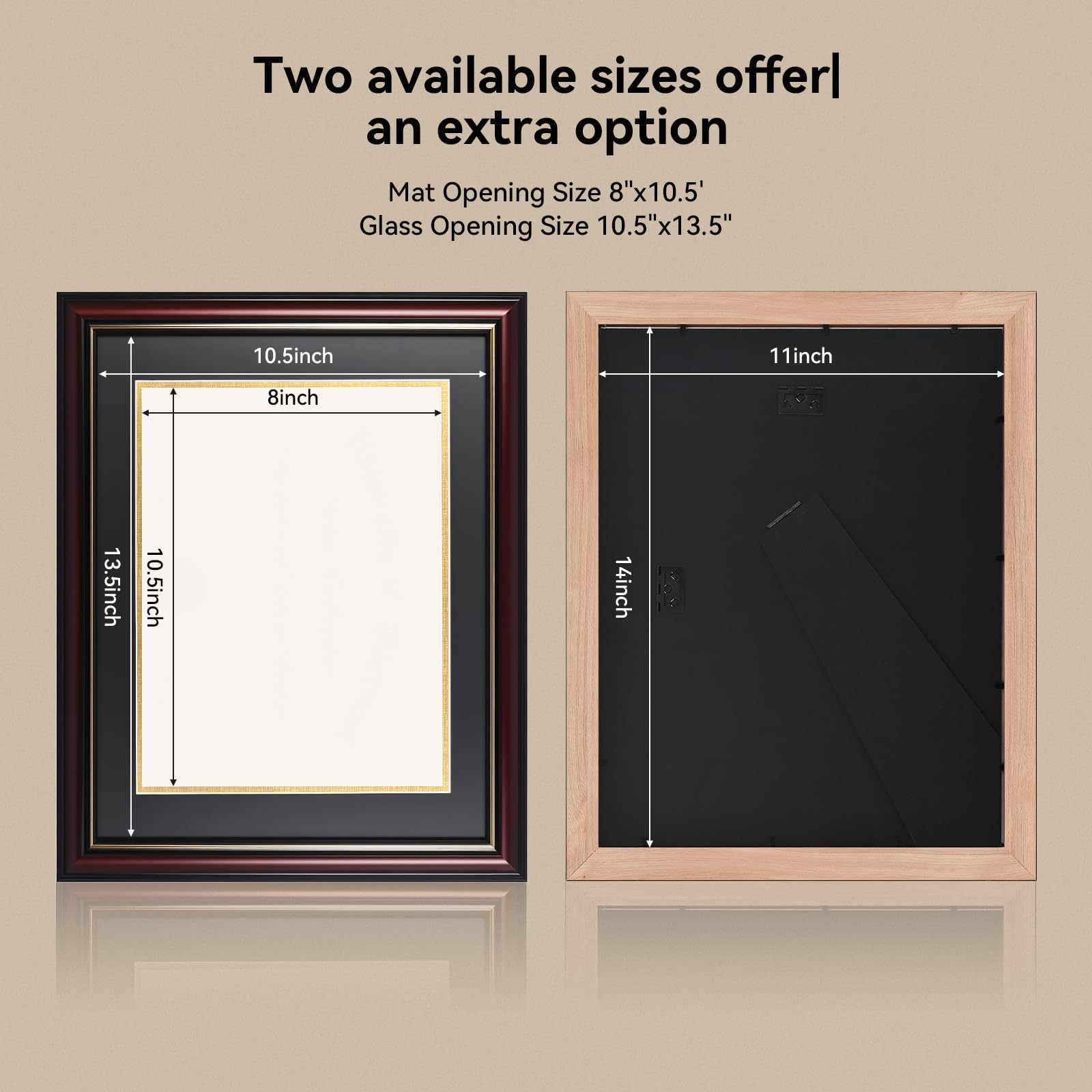 GAMYPET frame close-up showing premium wood grain and finish