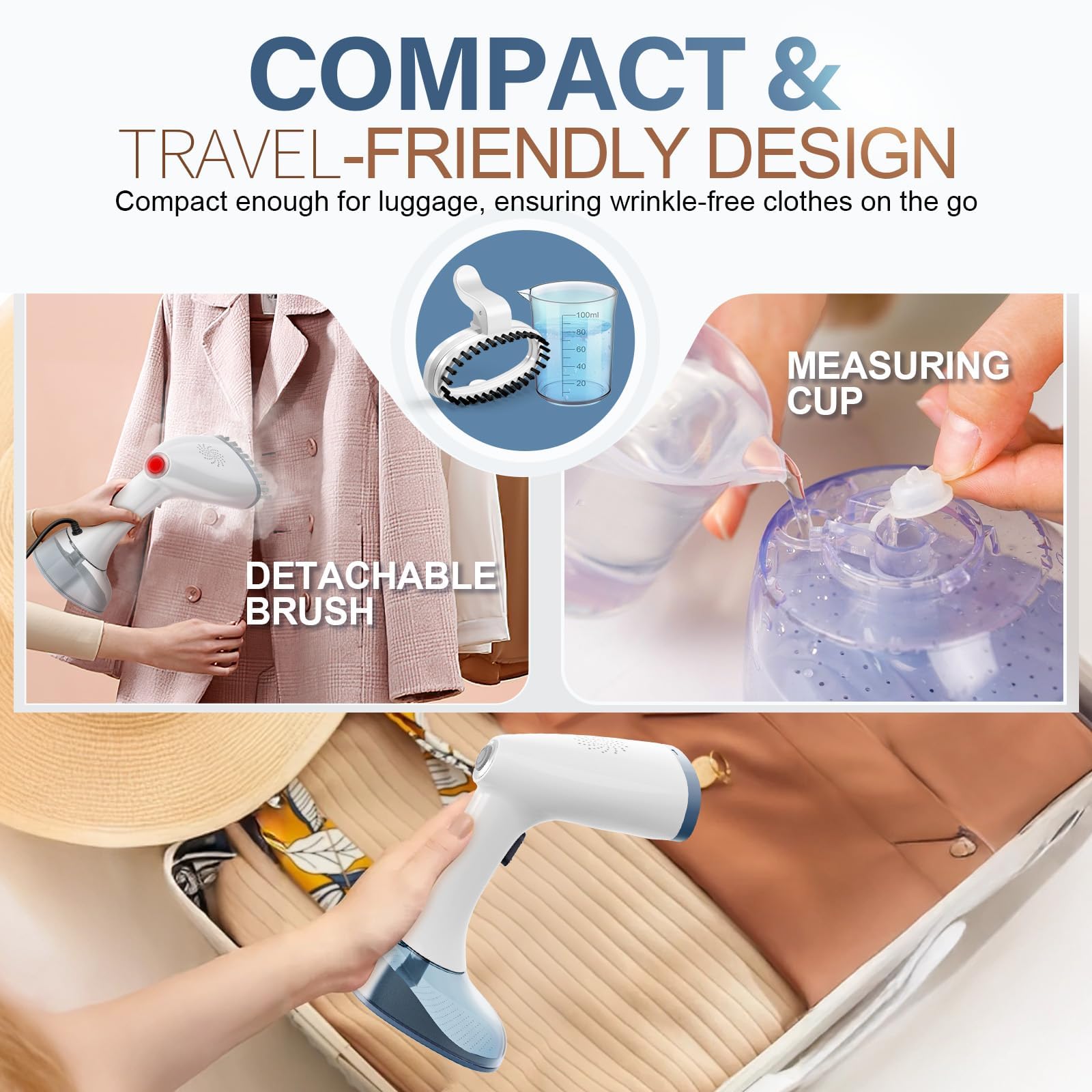 GANIBAY Steamer smooths cotton, linen, wool and more with care