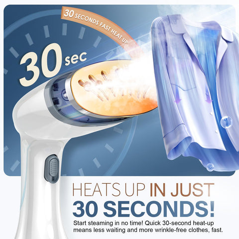 GANIBAY Steamer heats up in seconds for fast garment touch-ups