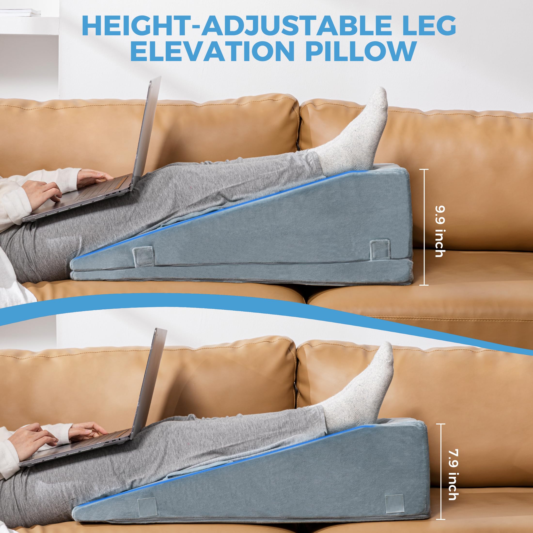 Ganondorf leg elevation pillow uses CertiPUR-US foam for durable comfort.
