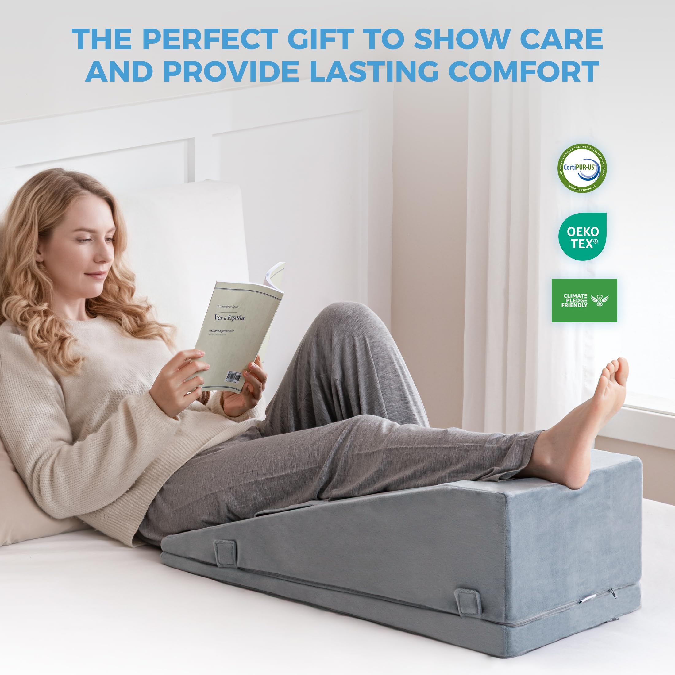Ganondorf leg elevation pillow with crystal velvet cover delivers breathable comfort.