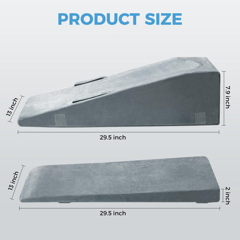 Ganondorf leg elevation pillow demonstrates ergonomic cradle for secure leg support.