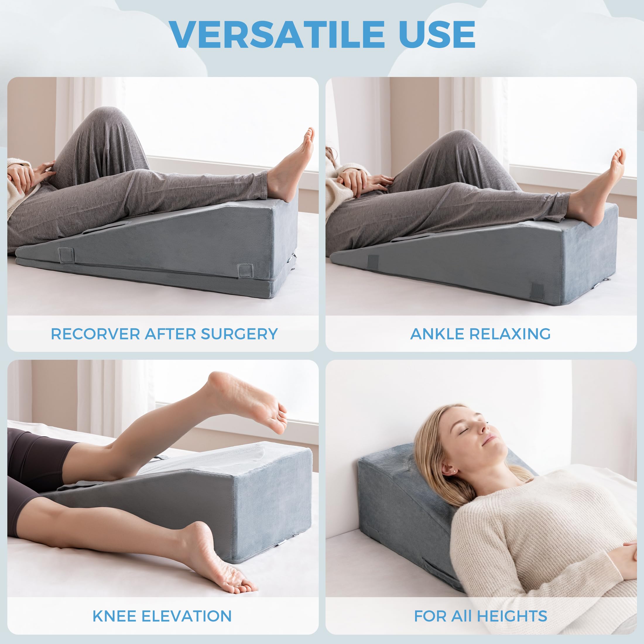 Ganondorf leg elevation pillow features removable machine-washable cover.